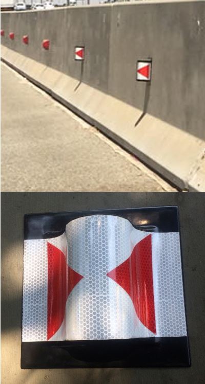 Concrete Barrier Reflector